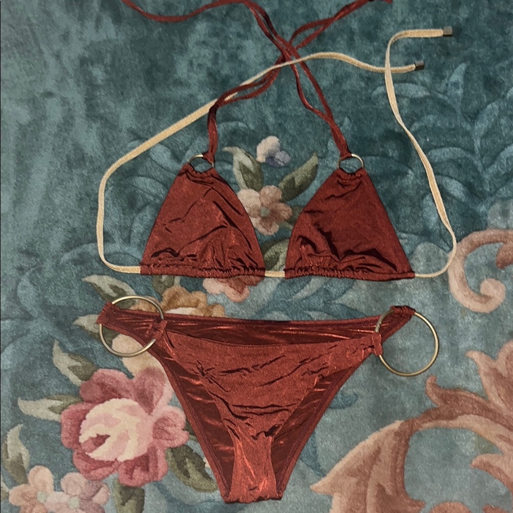 Elegant Rust Bikini Set Vitamin A Small